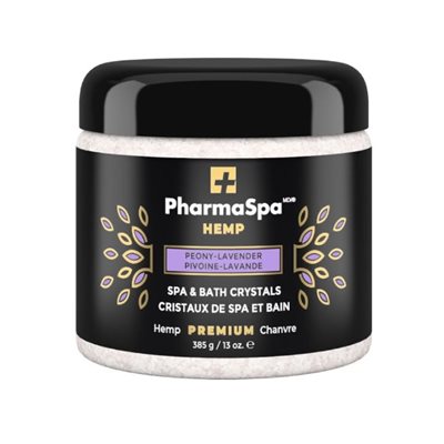 PharmaSpa Hemp Spa Crystals Peony-Lavender